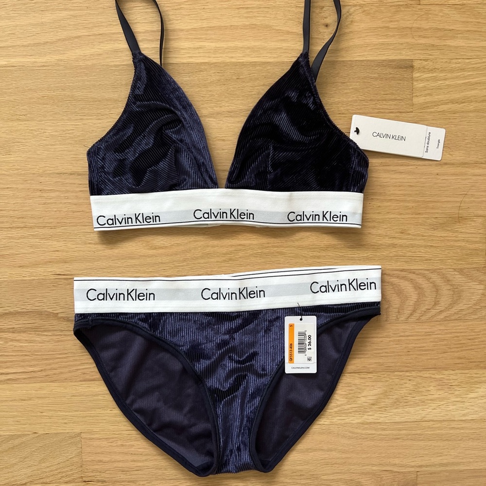 Calvin Klein bralette and underwear set